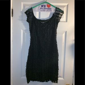 betsey johnson mini black dress